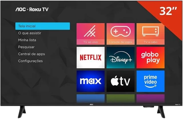 Smart TV de 32 polegadas: AOC, Philco Roku ou Samsung