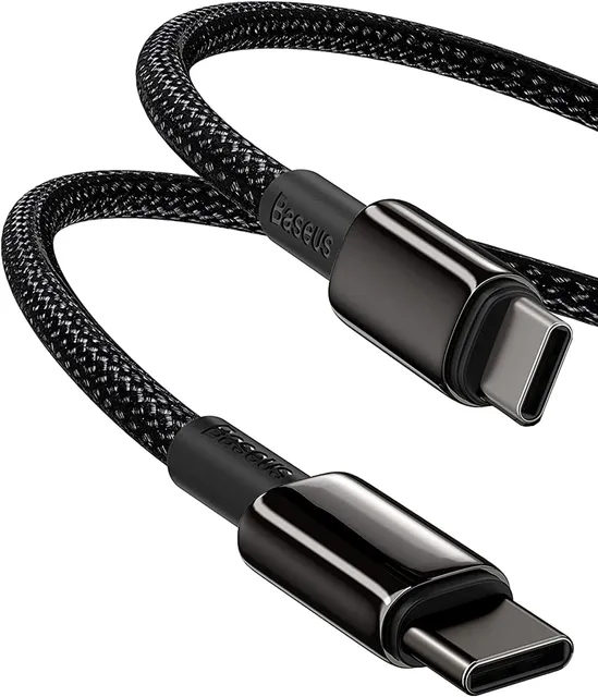 Cabo USB-C Baseus 100W PD 5A com transferência de dados USB4