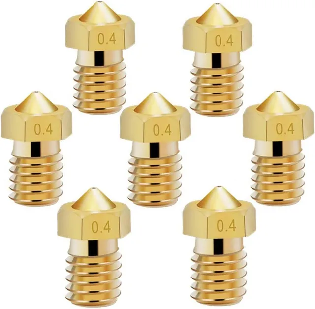 Kit de bicos nozzle 0,4 mm em latão para impressora 3D