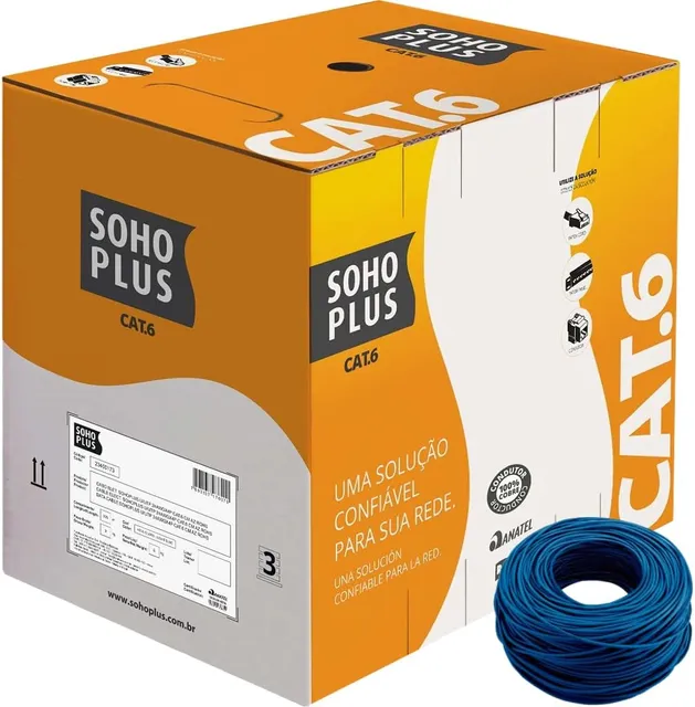 Furukawa SohoPlus caixa Cat6 UTP 305m 100% cobre