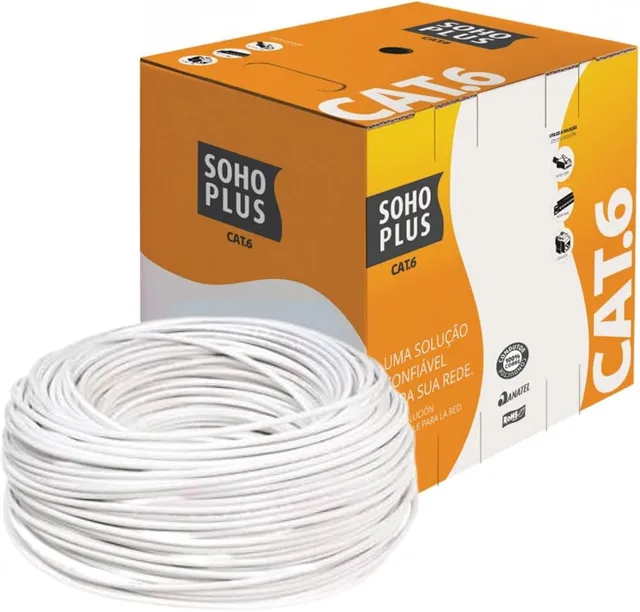 Furukawa SohoPlus caixa de cabo de rede Cat6 de cobre 305 metros