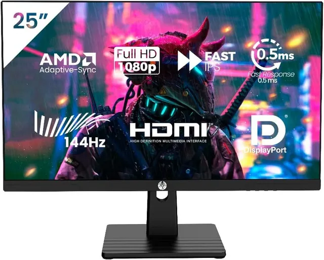 Haiz monitor gamer 25 polegadas 144Hz Full HD com Adaptive Sync