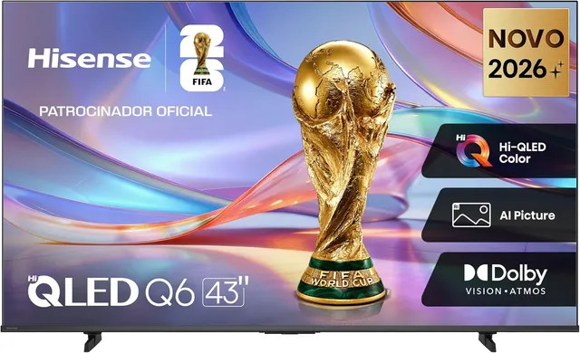 Hisense Smart TV 4K Hi-QLED 43 Polegadas 43Q6QVV
