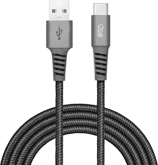 Cabo USB-C I2GO 2m 2,4A Nylon Trançado