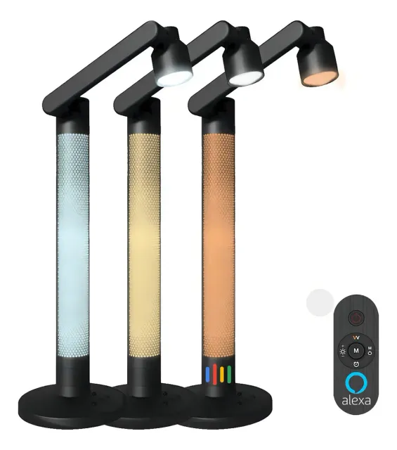Luminária de Mesa Inteligente Touch LED RGB (Wi-Fi/Alexa)