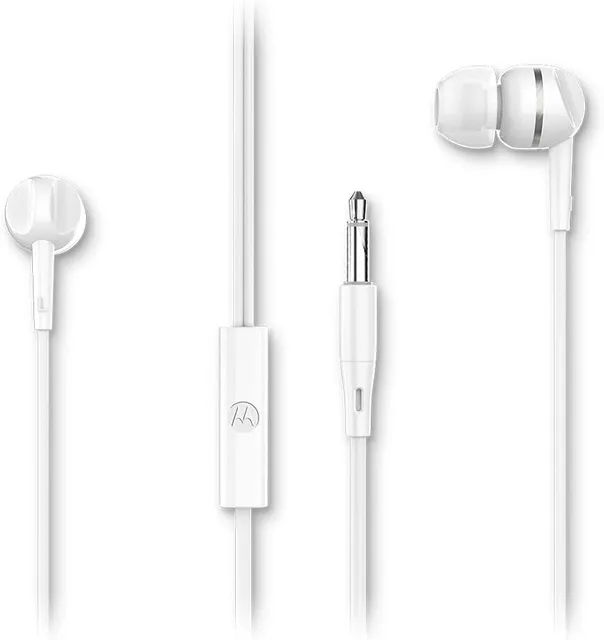 Motorola Earbuds 105 Fone de Ouvido com Fio e Microfone Branco