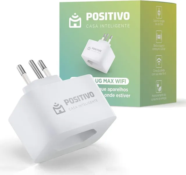 Smart Plug Max Wi-Fi Positivo Casa Inteligente 16A NBR 14136