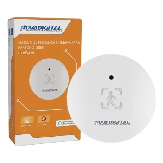 Sensor Presença mmWave 5,8GHz Tuya Zigbee