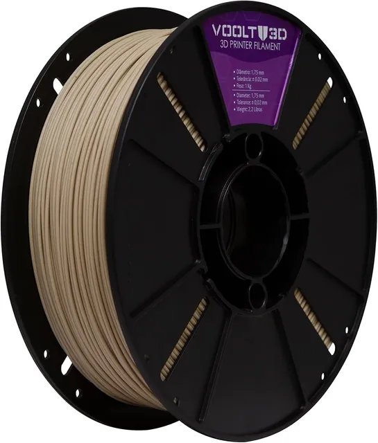 Filamento PLA com madeira Wood 1 kg da Voolt3D
